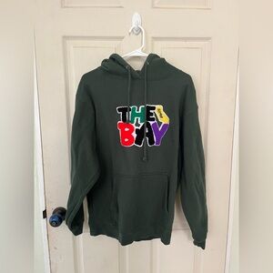 The Bay Hunter Green Hoodie Size Small EUC